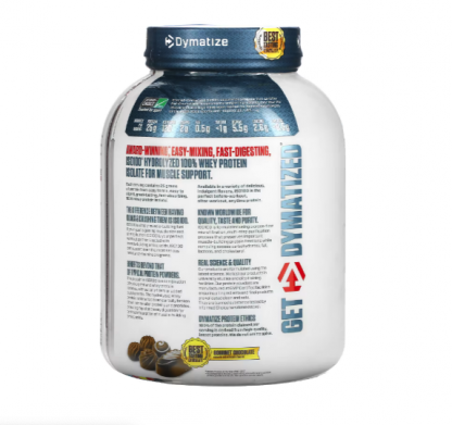 Información Nutricional Iso 100 Proteína Choolate 5lb - Dymatize