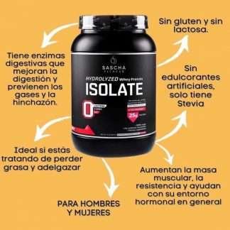 Información Proteína fresa 29 serv. 2lb - Sascha Fitness