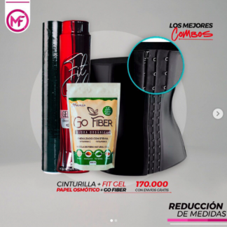 Moldea y mejora tu digestión 1 Faja y 1 Go Fiber