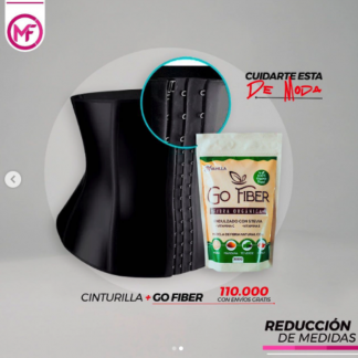 Moldea y mejora tu digestión 1 Faja y 1 Go Fiber