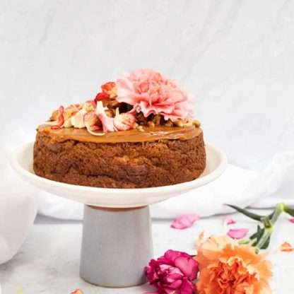 Torta vainilla arequipe y nueces 5p