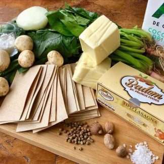 Pasta lasagna almendras espinaca 250gr
