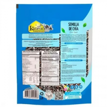 Información Semillas de chía 250gr