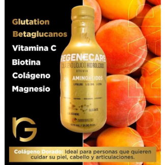 Colágeno hidrolizado liquido durazno botella 630ml - Regenecare