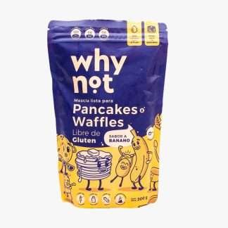 Mezcla pancakes waffles Banano 300gr - Why not