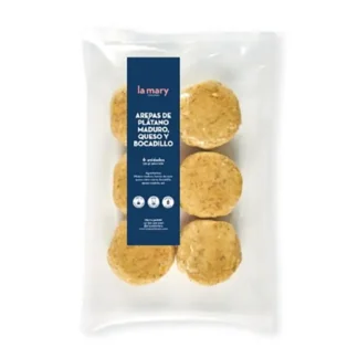 Arepa de Plátano Maduro Queso y Bocadillo