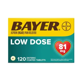 Bayer Aspirin Low Dose 81 mg 120 tab