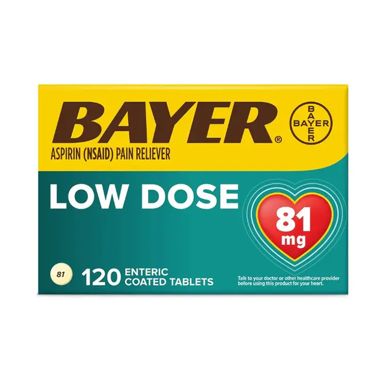 Bayer Aspirin Low Dose 81 mg 120 tab