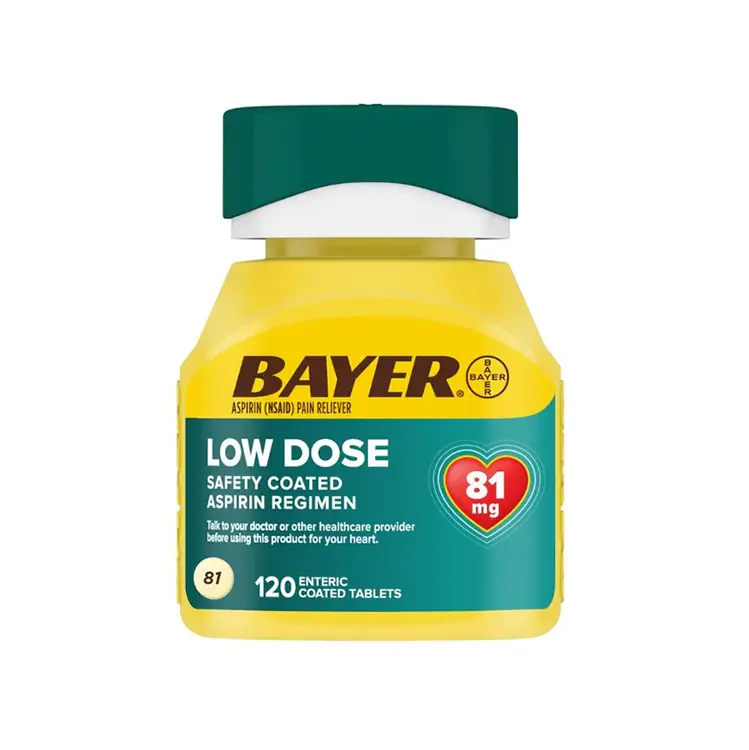 Bayer Aspirin Low Dose 81 mg 120 tab - Imagen 2