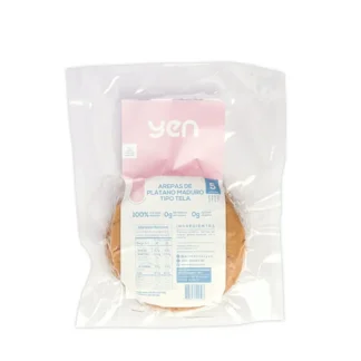 Arepas Plátano Maduro tipo tela YEN 5 Und 375gr