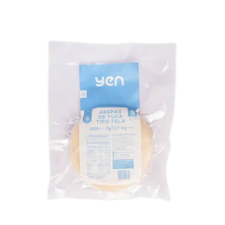 Arepas Yuca Tipo Tela Yen 5 Und 350gr