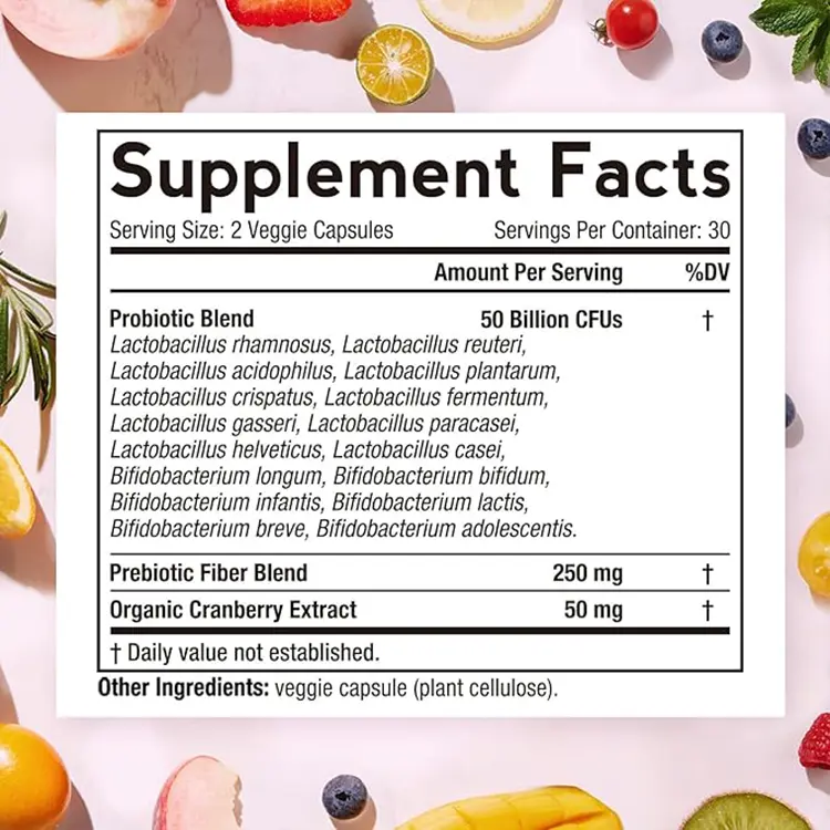 Doctor's Recipes Women's Probiotics 60 vCaps - Imagen 2