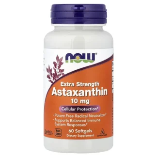 Now Astaxantina 10mg 60 Softgels