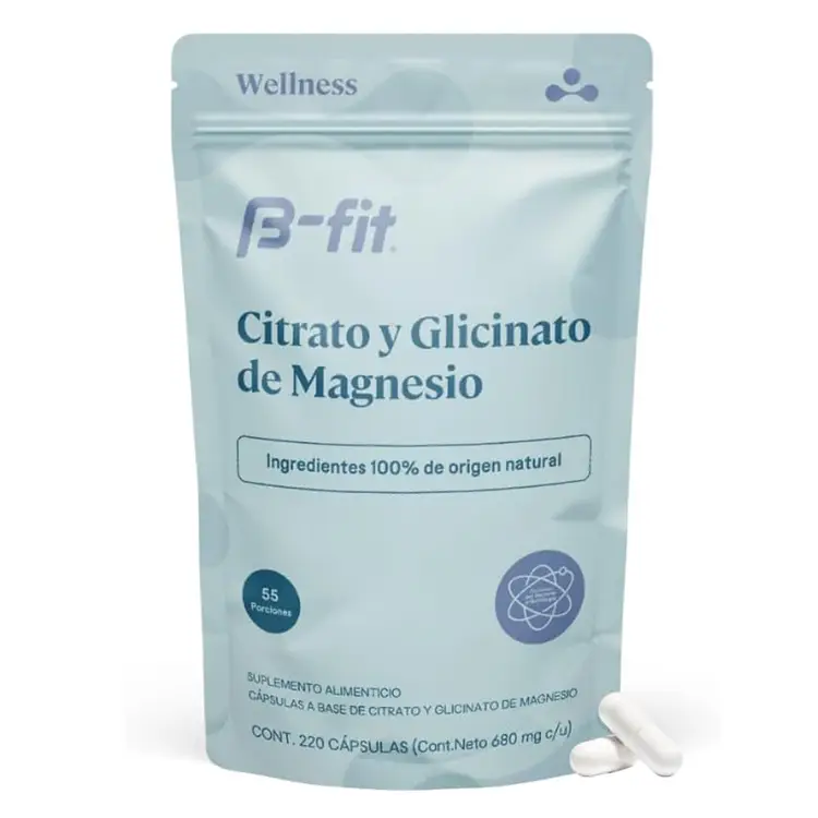 Citrato y Glicinato de Magnesio 220 vCaps