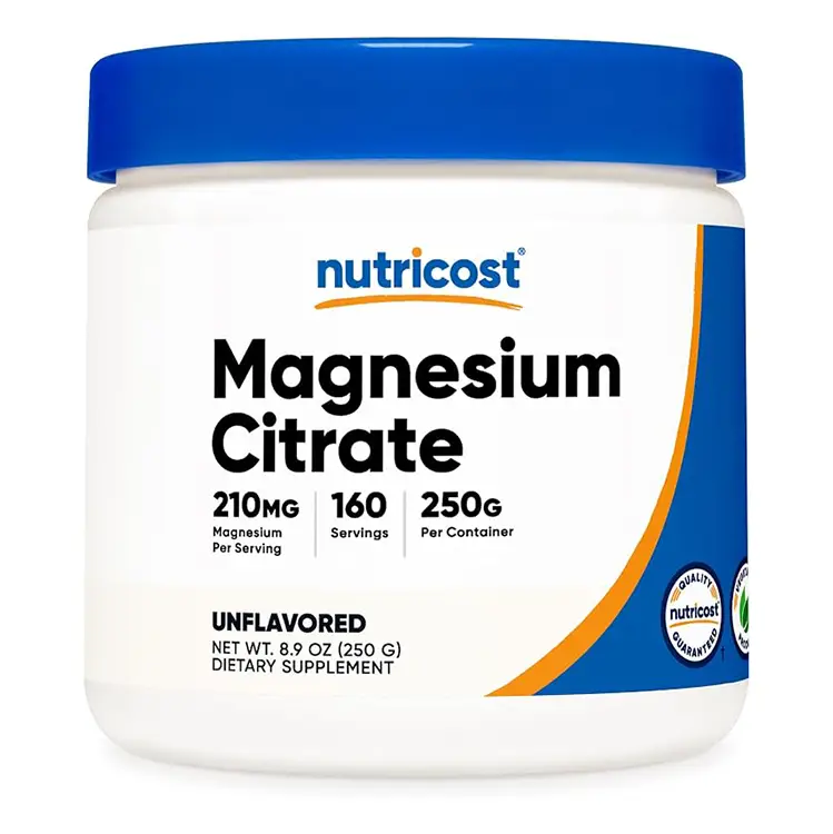 Polvo de Citrato de Magnesio 250gr 160 Serv