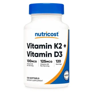 Vitamina D3 125mcg + K2 100mcg 120 Softgels