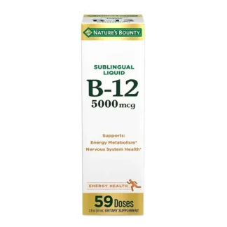 Líquido sublingual B12 5000 mcg 2 oz 59ml