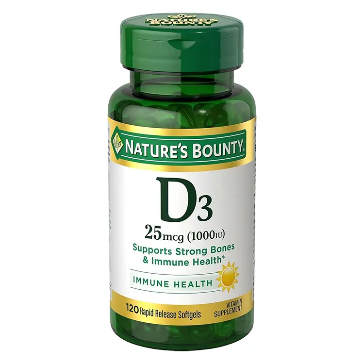 Vitamina D3 25mcg 120 Softgels
