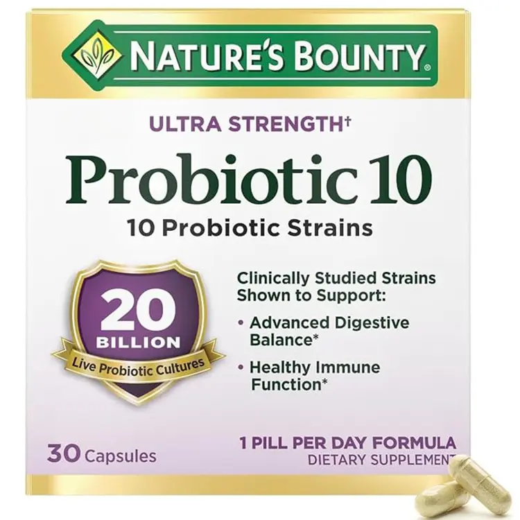 Probióticos 10 Ultra Strength 20 Billones 30 Caps