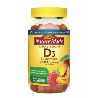 Vitamina D3 Extra Fuerte 5000 IU Gomitas 200 Und